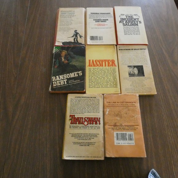 Lot Of 8 Vintage Western Paperbacks Various Authors - Picture 5 of 8